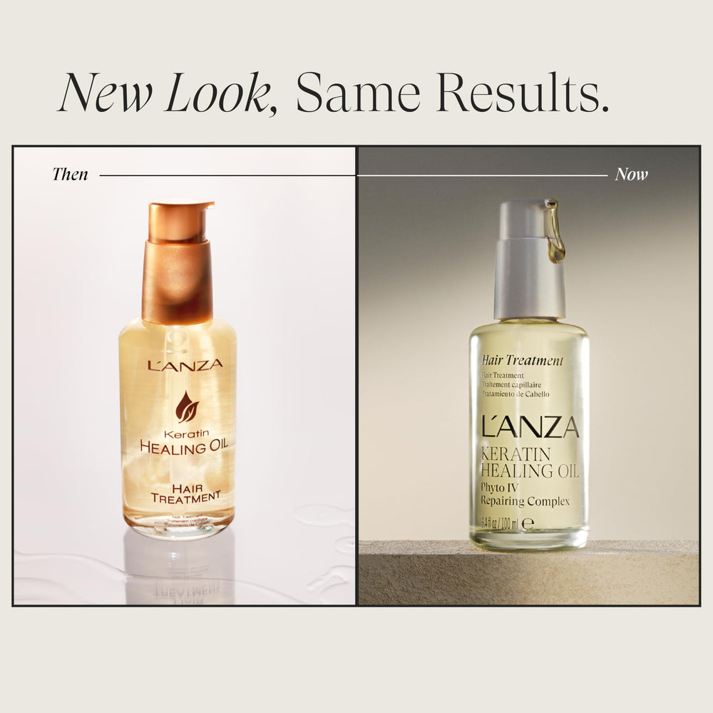 Aceite reparador con keratina de L’ANZA: cabello brillante desde el interior.