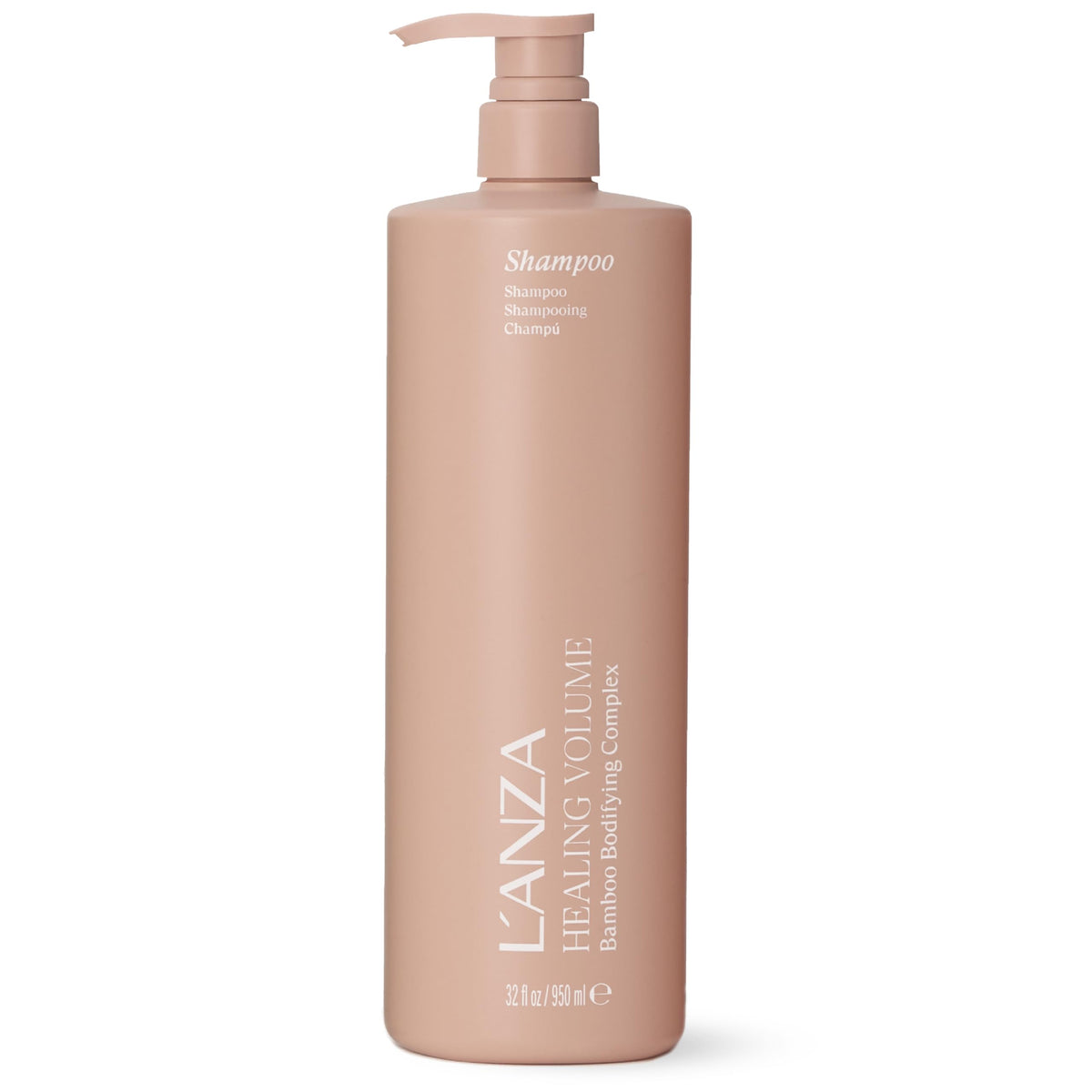 L’ANZA Healing Volume champú engrosador botella aporta cuerpo y brillo.