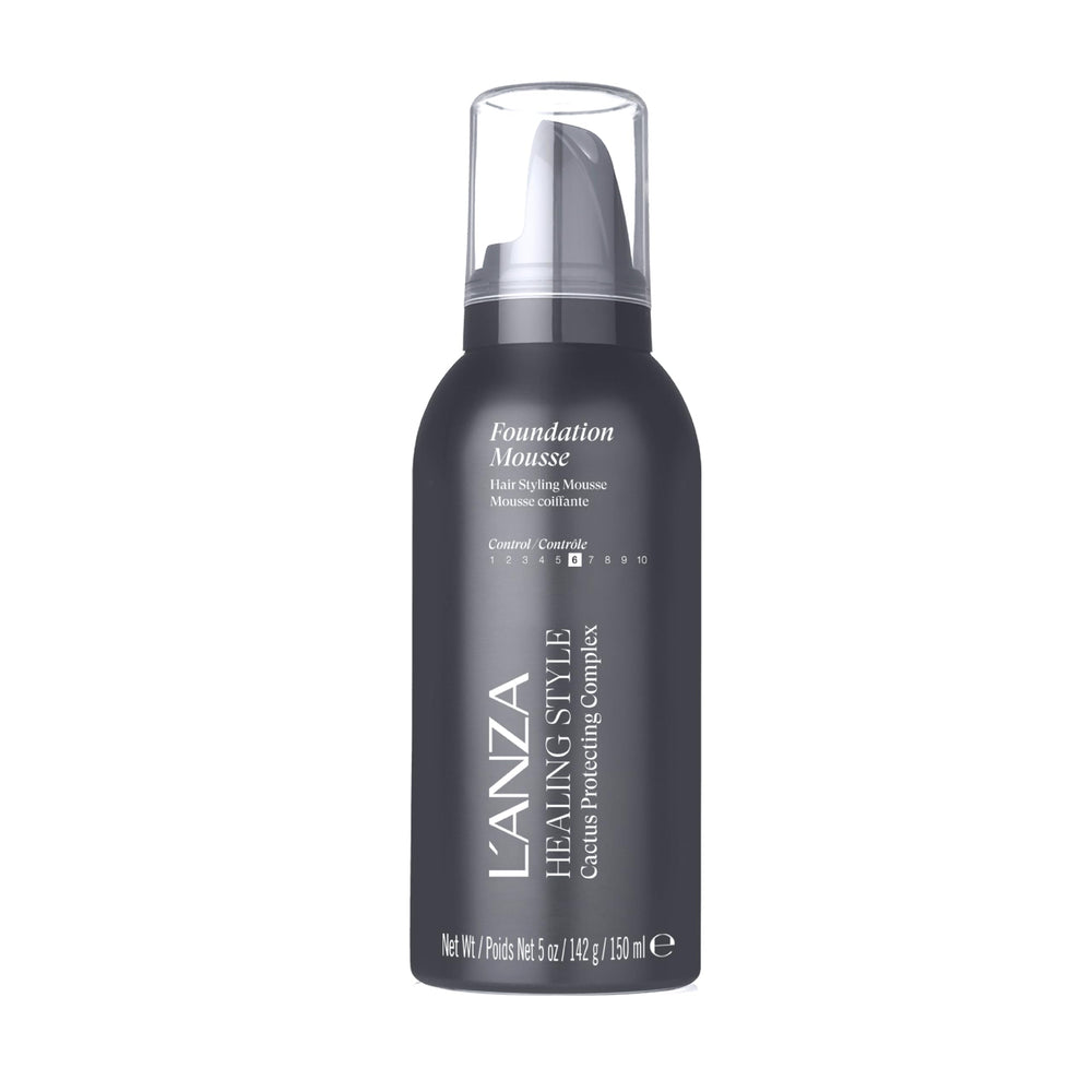 L’ANZA Healing Style Foundation Mousse en bote, control medio para peinar