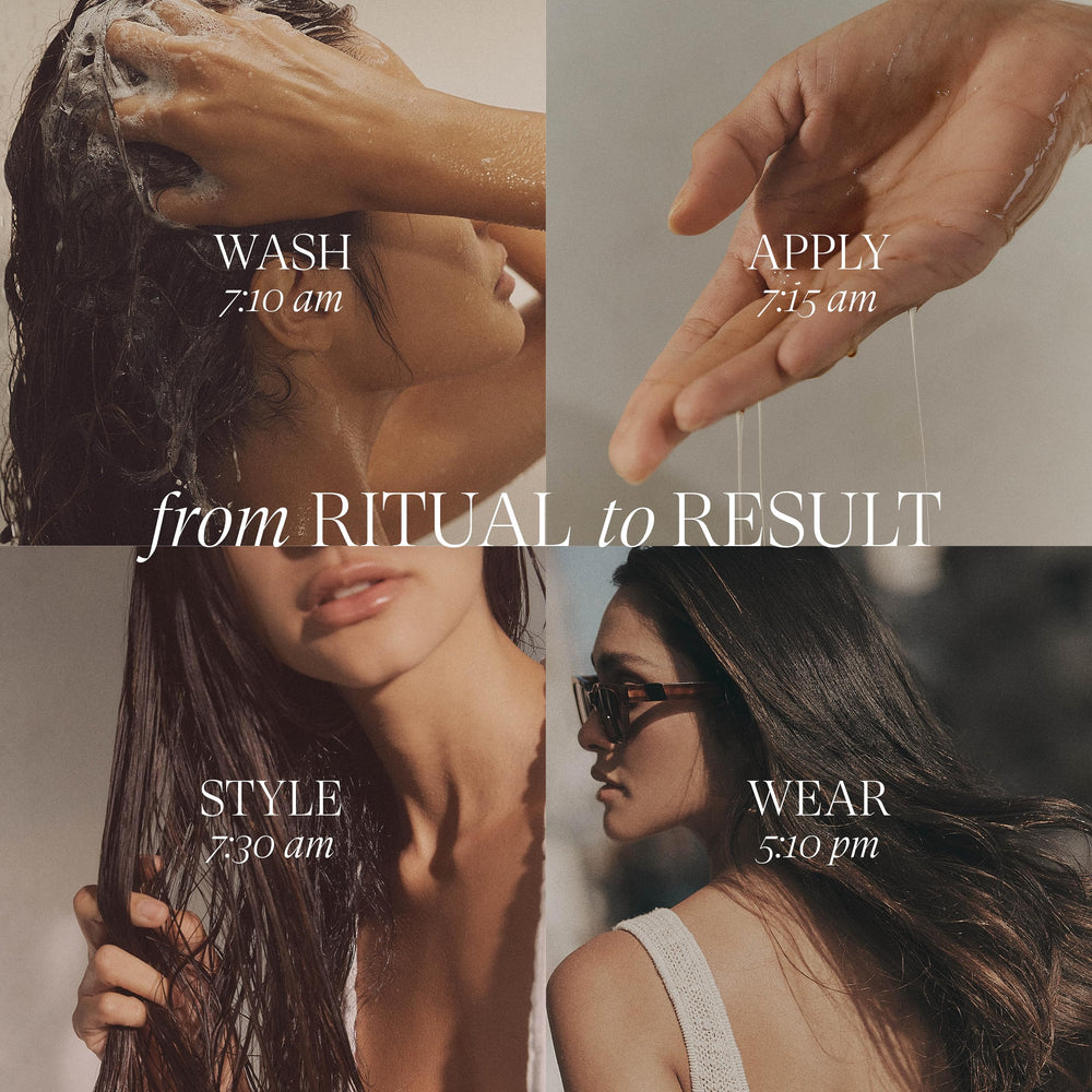 Aceite reparador de L’ANZA: textura ligera que se absorbe rápido.