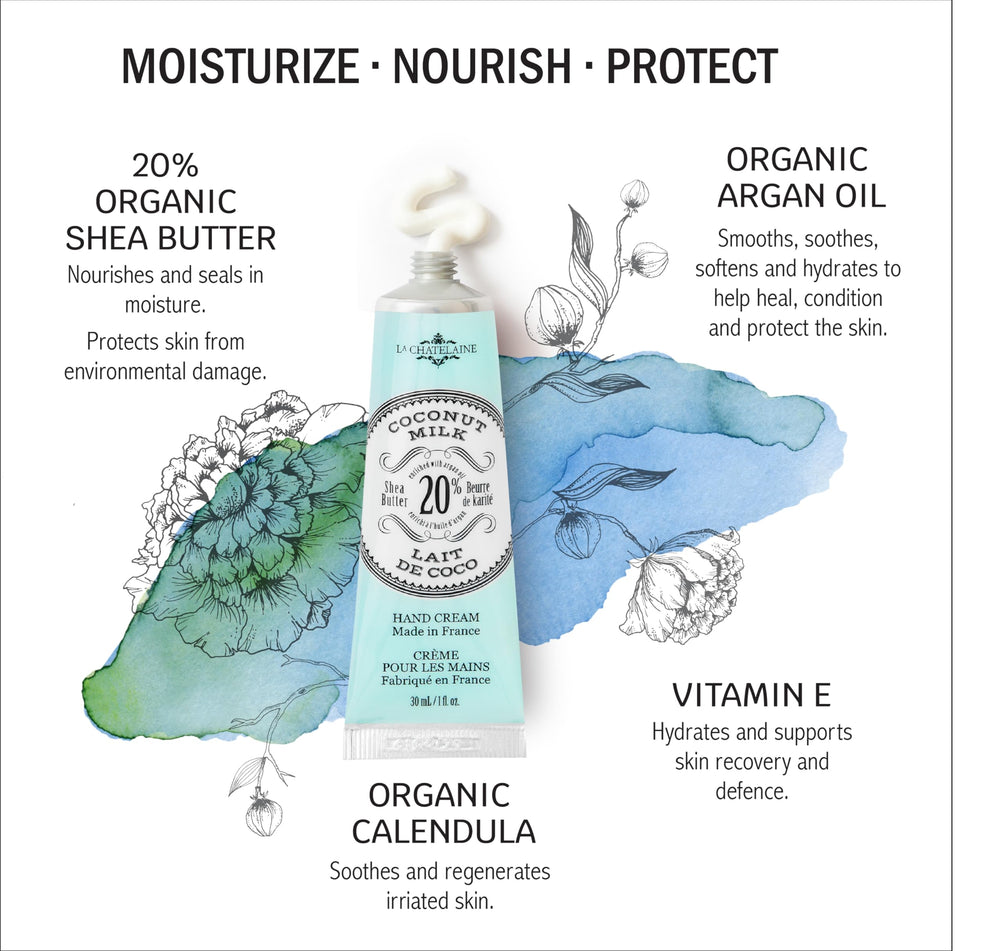 La Chatelaine crema manos argan aceite organico: nutrición con aceite de argán