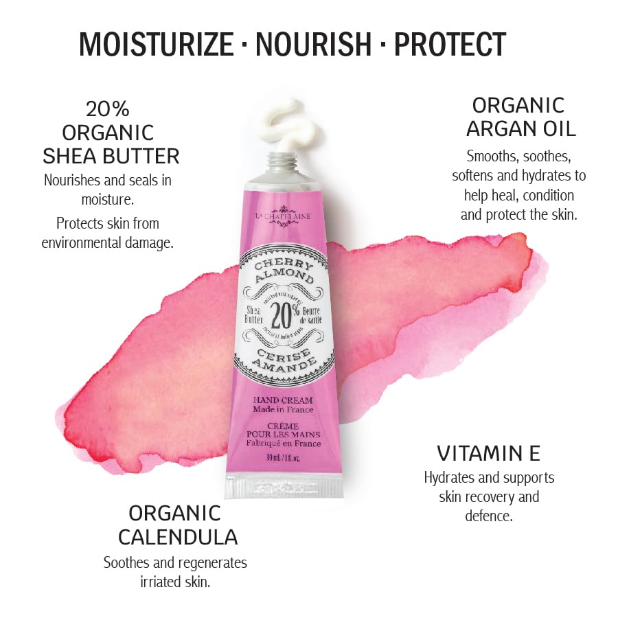 La Chatelaine destaca karité y argán como ingredientes clave para nutrición.