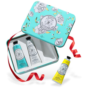 La Chatelaine Trio de Cremas para Manos en estuche metálico, regalo de lujo.