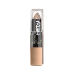 Barra labial metálica L.A. COLORS Iced Mocha con acabado metálico para un look radiante.
