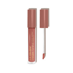 Labial de L.A. COLORS Dollface en botella, brillo intenso e hidratación.