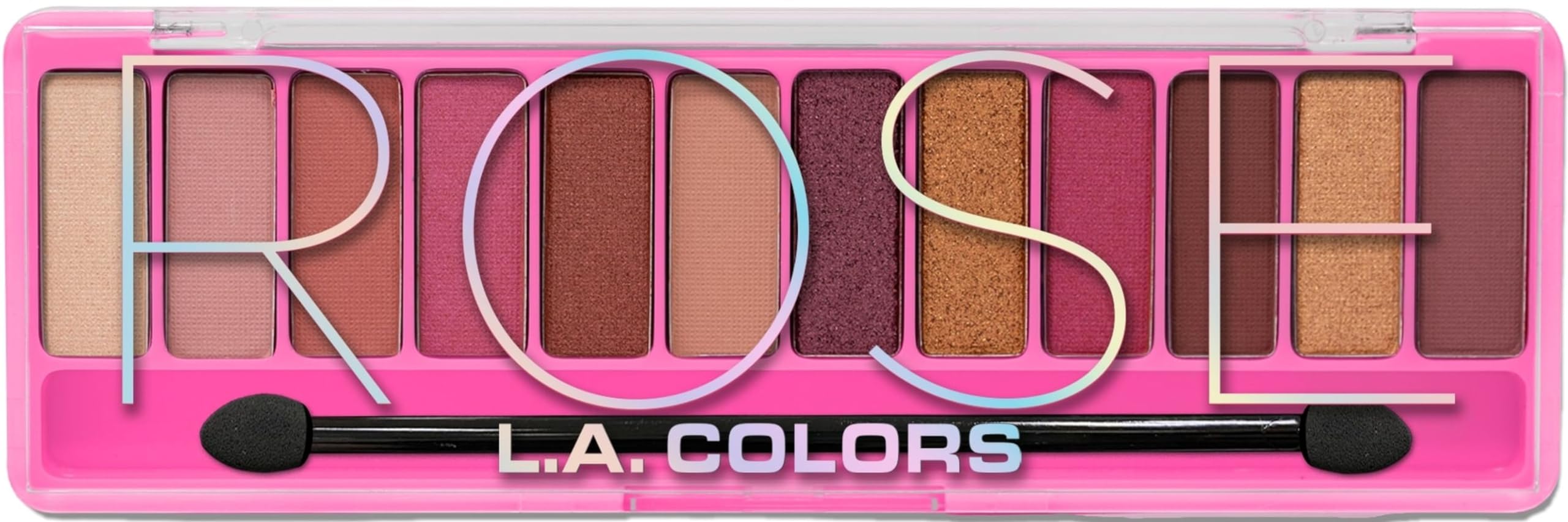 Sombra de ojos L.A. COLORS Color Vibe CES788 Rosa, color intenso y duradero para looks diarios.