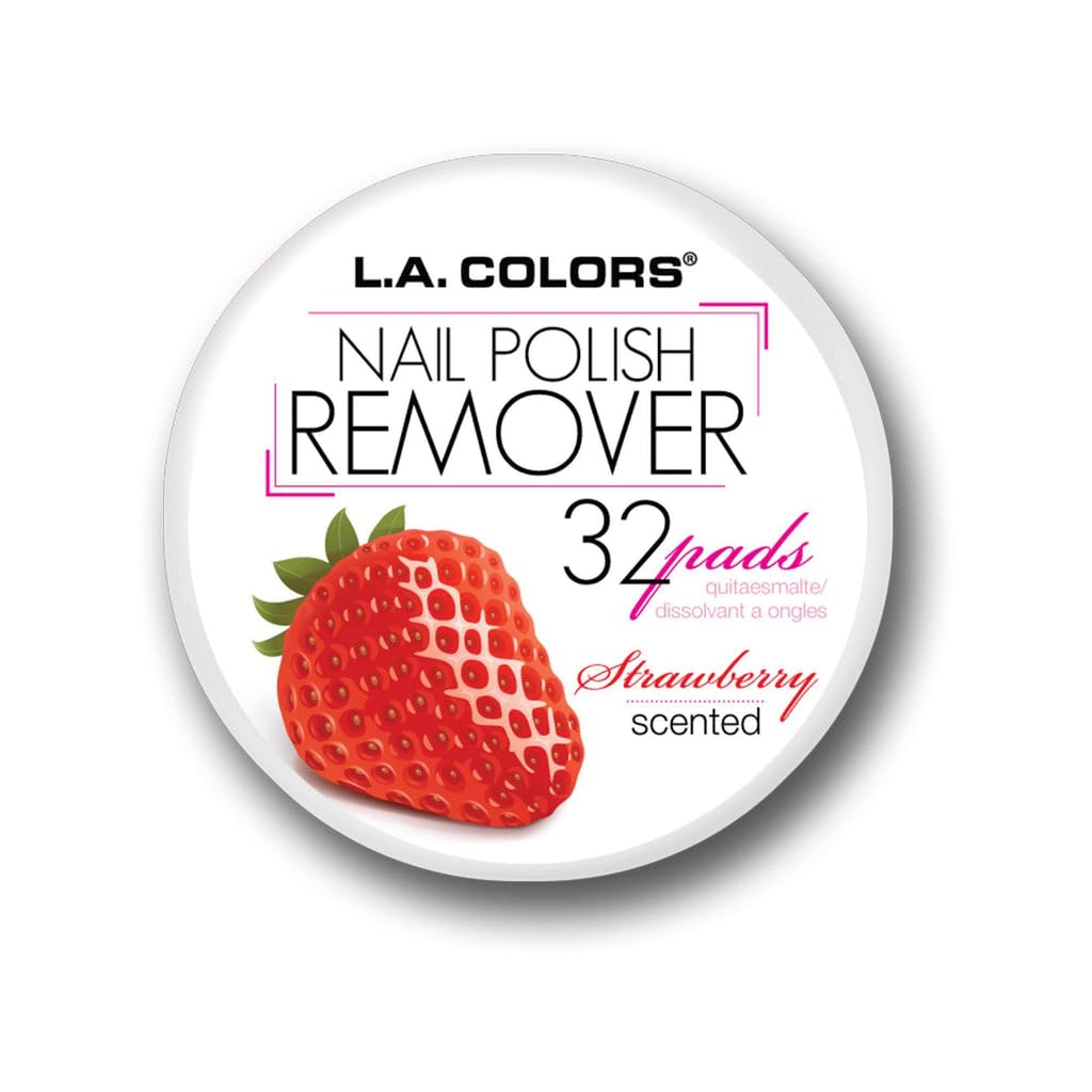Discos removedores de esmalte L.A. COLORS con aroma a fresa para uso rápido