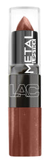L.A. COLORS Labial Metálico Café Francés, aplicación en labios para color intenso y cómodo.