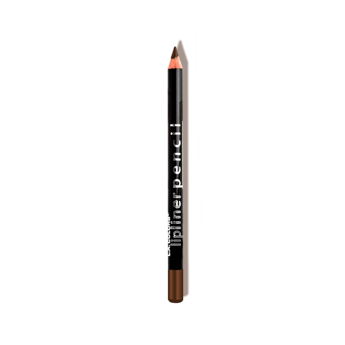 Perfilador de labios L.A. COLORS en marrón oscuro para definición duradera.