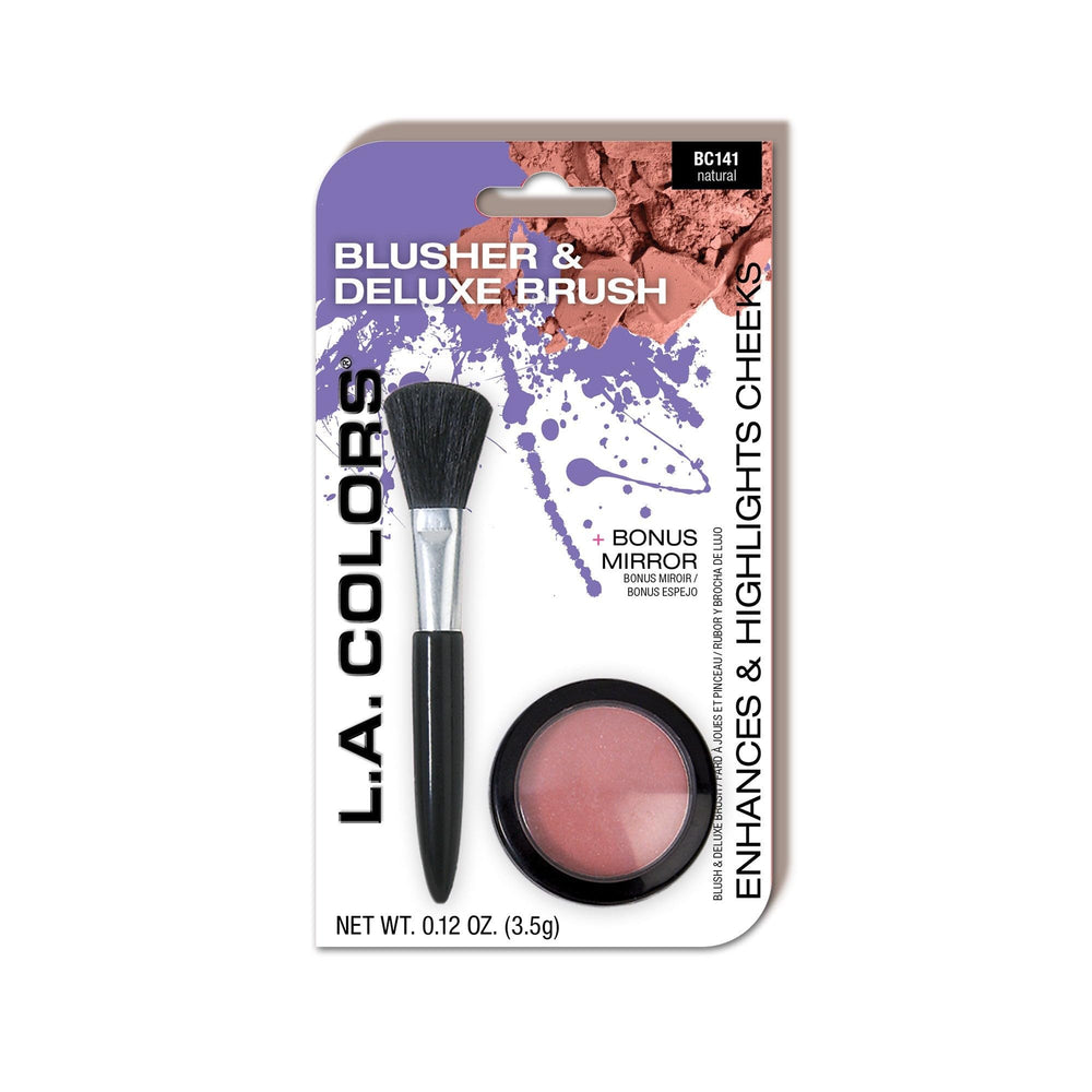L.A. COLORS rubor natural con textura mineral para un acabado suave y duradero