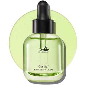 LA'DOR Our Leaf: control de encrespamiento para cabello suave y manejable.