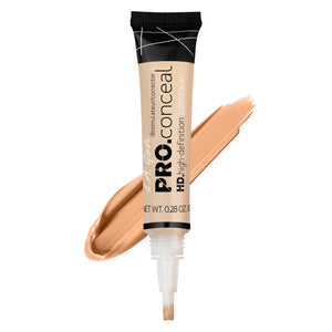 L.A. Girl HD Pro.Conceal con aplicador brocha para una aplicación precisa.