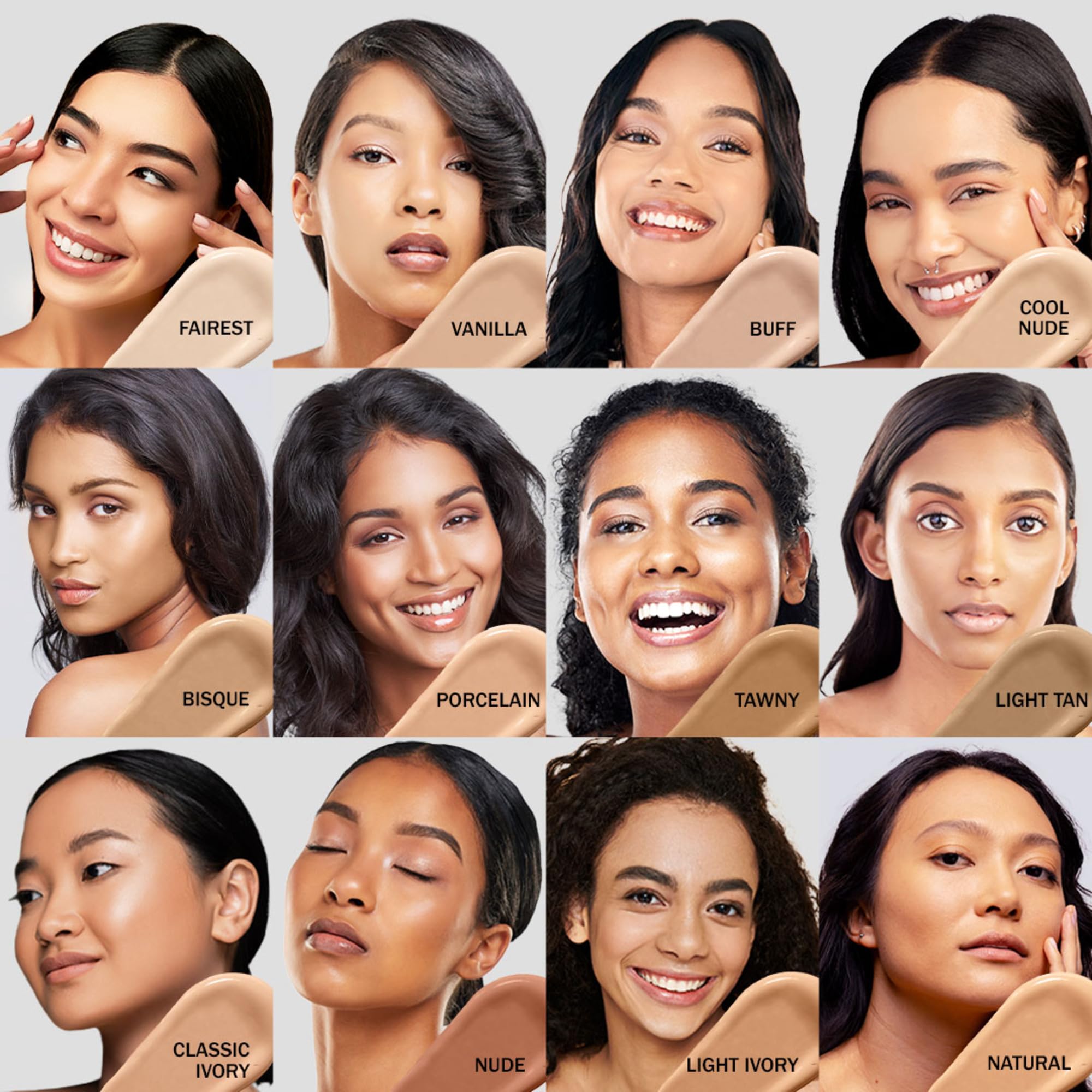 L.A. Girl HD PRO.CONCEAL Marfil mostrando cobertura de imperfecciones