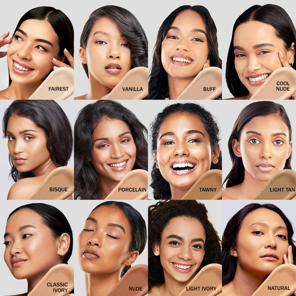 L.A. Girl HD PRO.CONCEAL Marfil mostrando cobertura de imperfecciones
