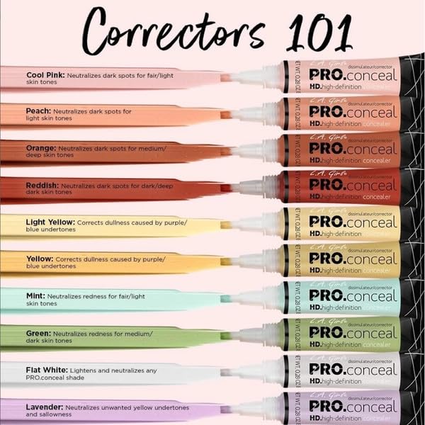 L.A. Girl Pro Conceal HD Corrector naranja para retocar rostro fácilmente.