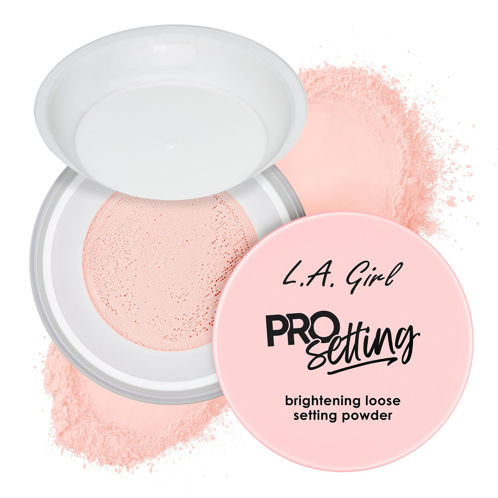 L.A. Girl Pro Setting Soft Pink, efecto mate duradero para piel sin brillo.