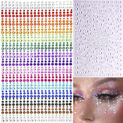 La Jolie Jasmin piedras faciales arcoiris 3mm para realzar ojos y brillos.