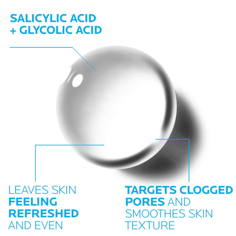 La Roche-Posay Effaclar Solution aplicación con algodón para limpieza puntual.