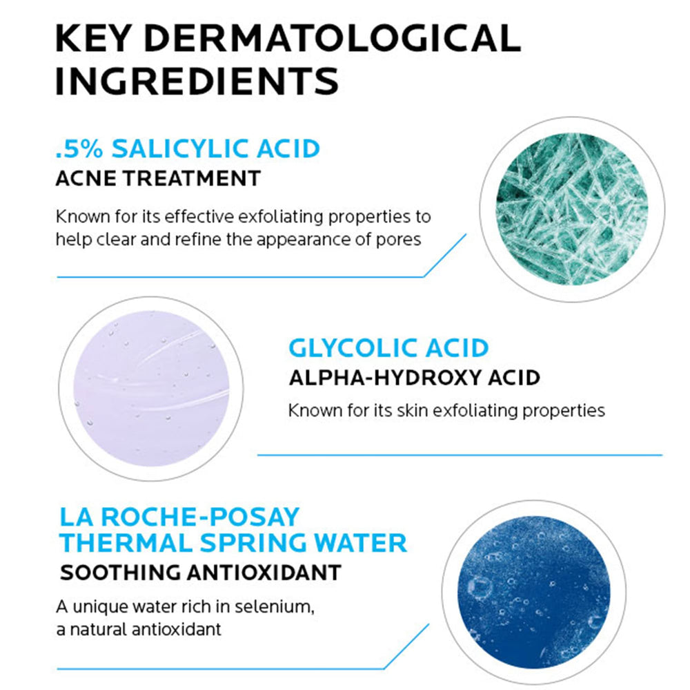 La Roche-Posay Effaclar Solution embalaje: caja con detalles del producto.