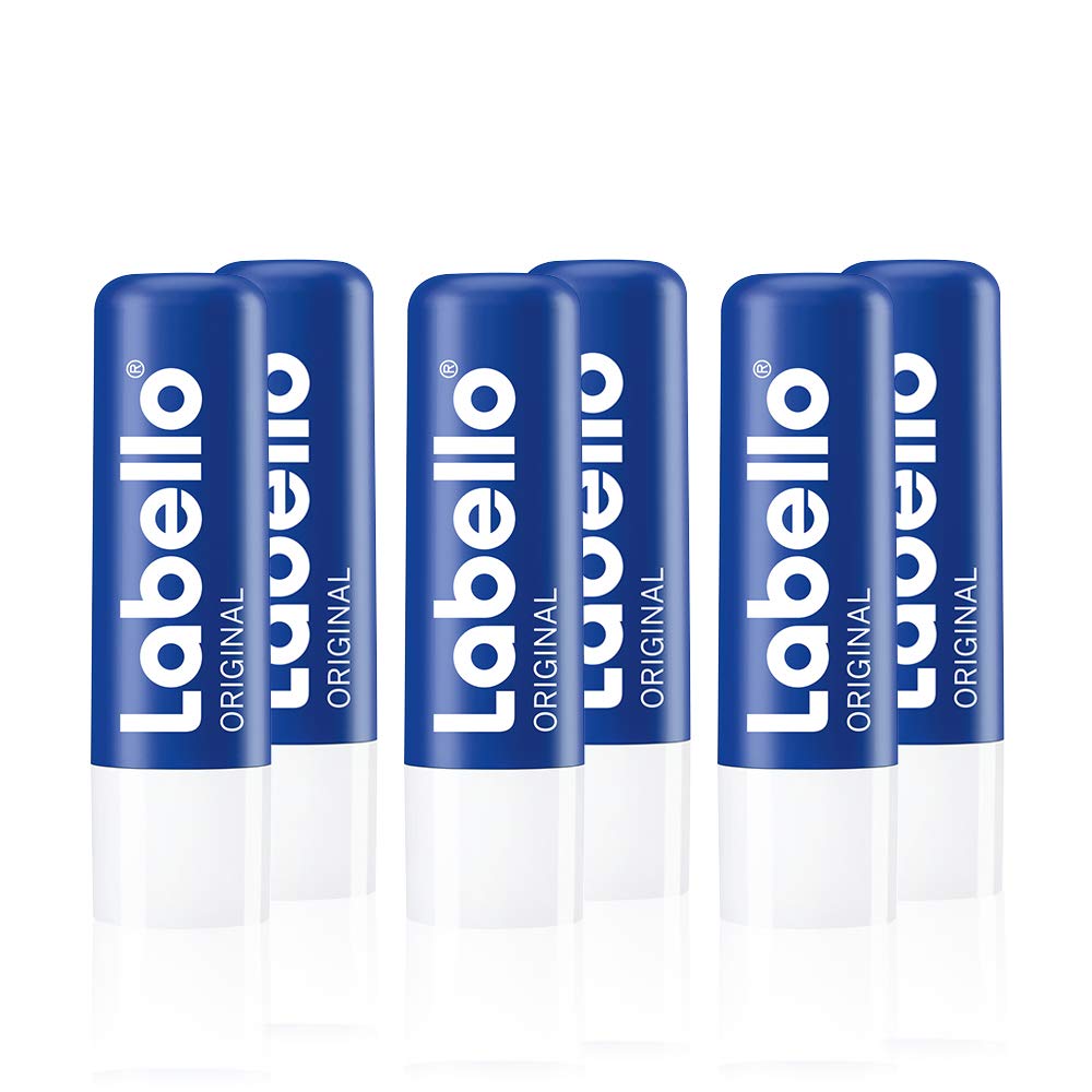 Labello Original pack de 6 bálsamos labiales en caja cerrada para uso diario