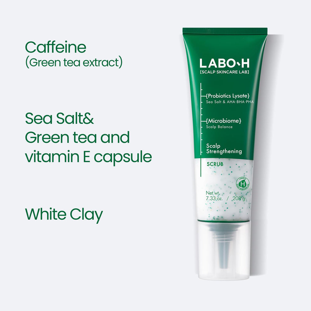 LABO-H exfoliante capilar: romero y sal marina para limpieza natural.