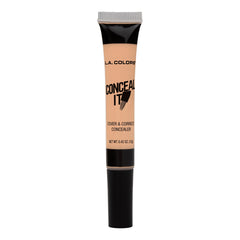 L.A. COLORS Conceal It Concealer en marfil CC575 para aplicación con brocha y acabado natural