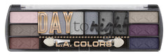 Sombras Day to Night de L.A. COLORS en primer plano mostrando colores intensos