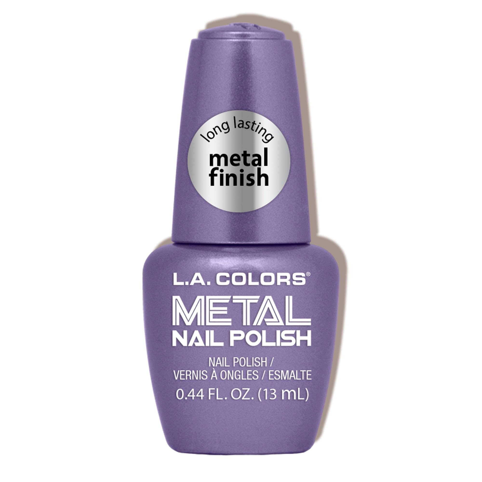 L.A. COLORS Majestic CNL65, botella con brillo metálico para un acabado duradero y audaz