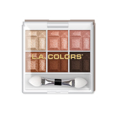 L.A. COLORS paleta tonos terrosos CES461 con seis sombras cálidas para looks naturales