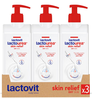Lactovit Lactourea crema corporal en botella, hidratación para piel seca