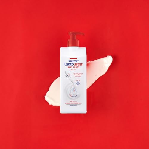Lactovit Lactourea, relieve suave para piel seca, sensación de alivio diario.