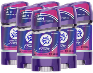 Lady Speed Stick Fusión Fresca, botella visible, protección duradera para todo el día.