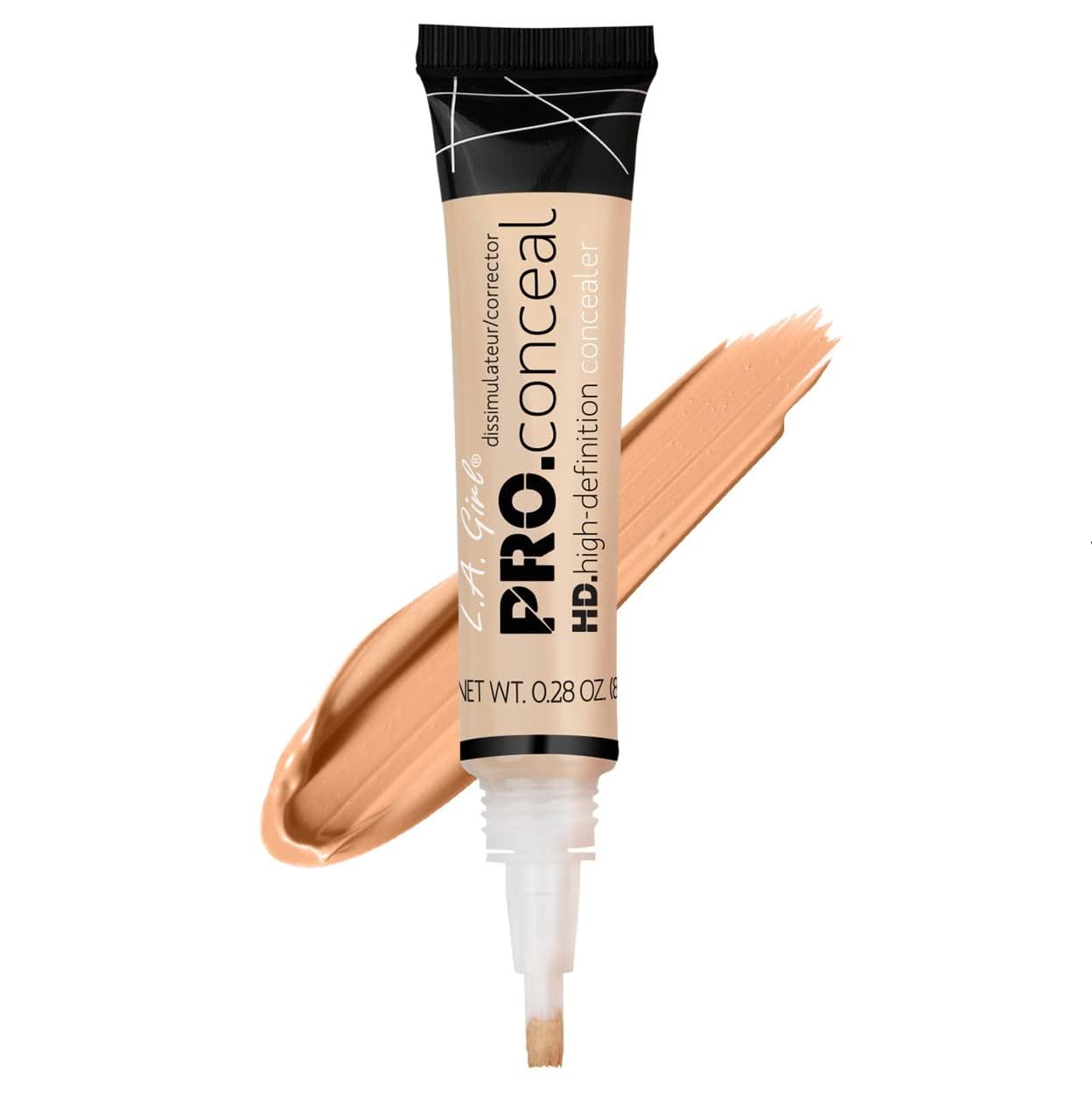 L.A. Girl Pro Conceal ofrece durabilidad sin pliegues para un acabado fresco.