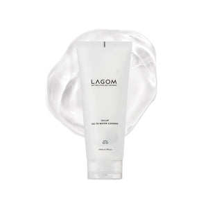 LAGOM Cellup Gel, botella de limpiador facial, inicio suave de la rutina matutina.