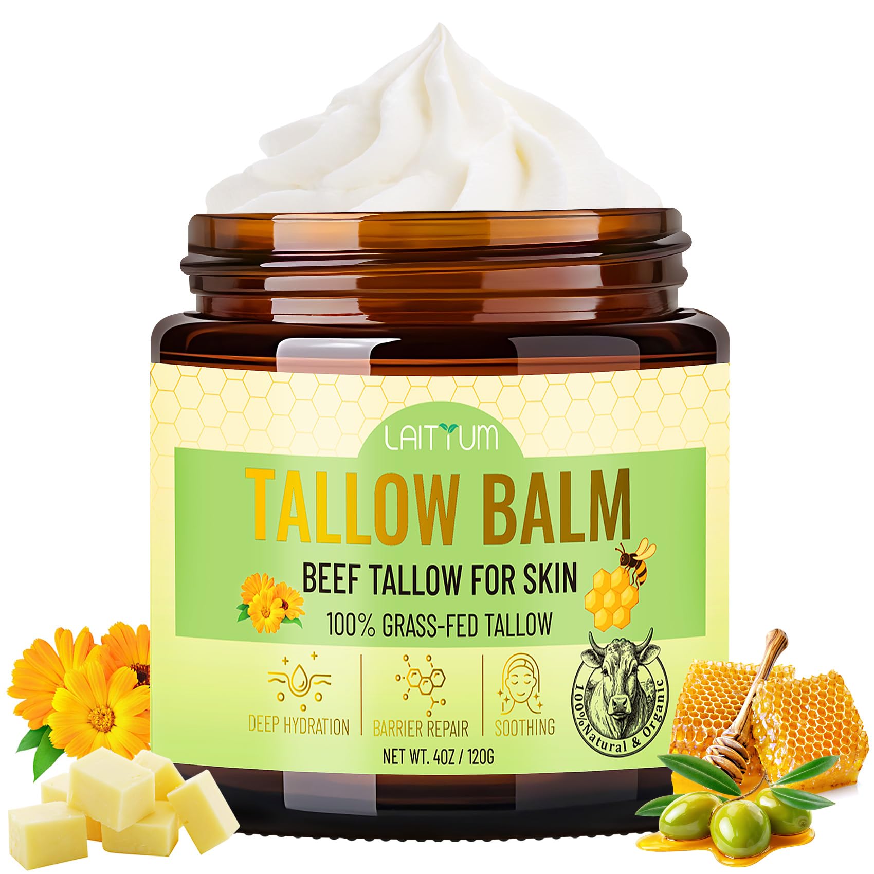 Laityum aplicación diaria, crema multiuso para piel irritada.