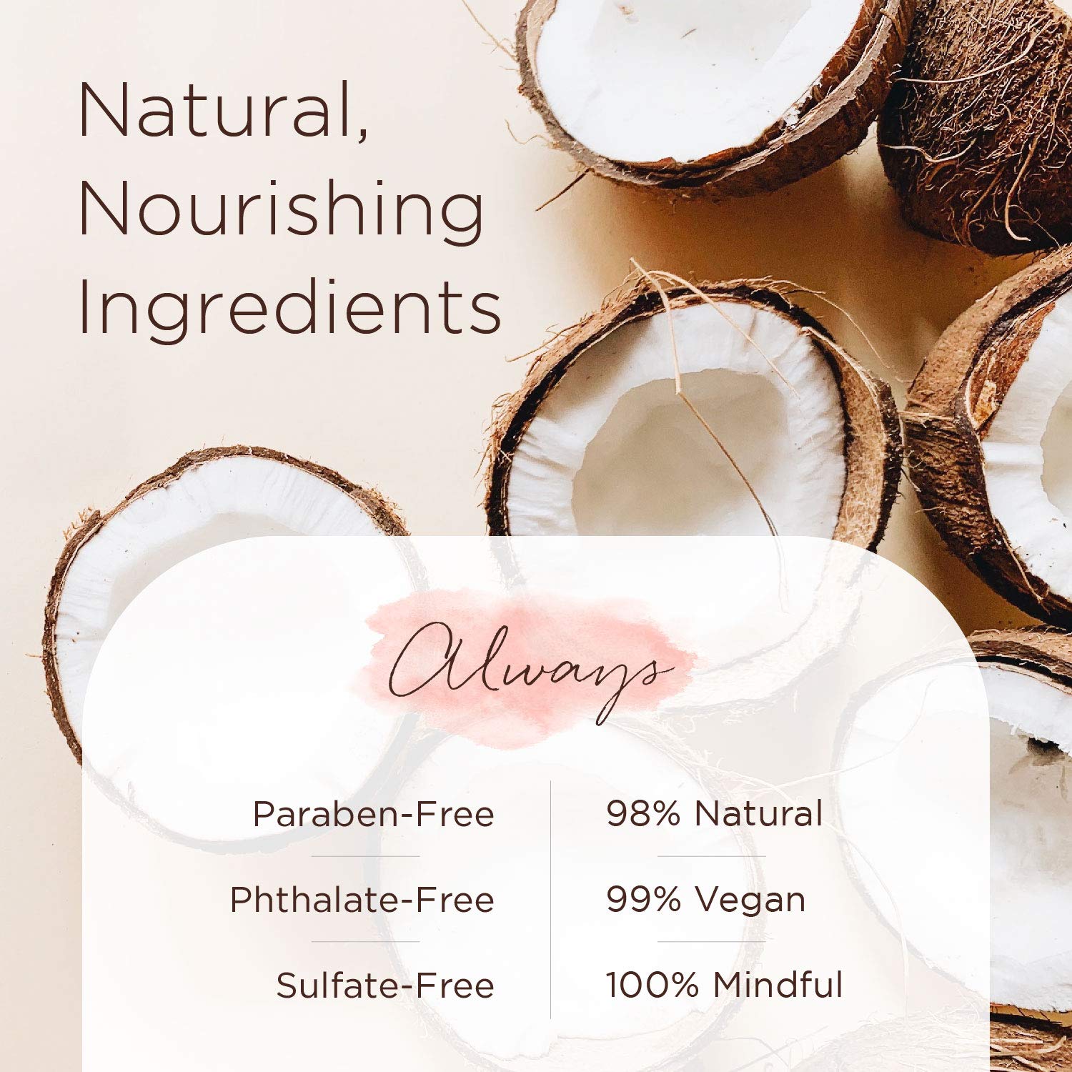 LaLicious exfoliante de azúcar de coco, enjuague limpio sin residuo graso.