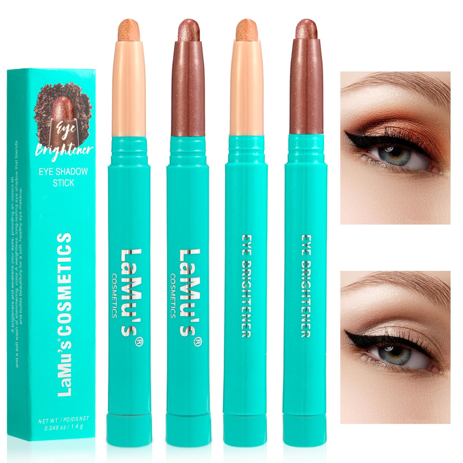 LaMu'S COSMETICS Lápiz Sombra: acabado irisado que realza la mirada.