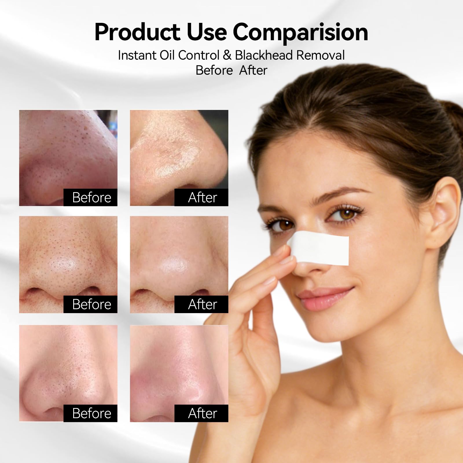 LANBENA aplicación fácil de tiras para mascarilla nasal mantiene la higiene.