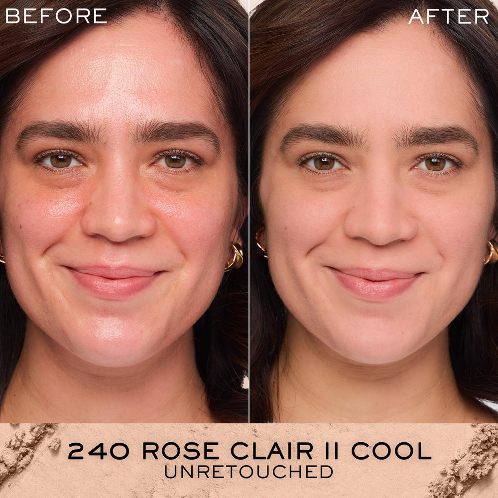 Lancôme Dual Finish: aplicación seca para cobertura suave y uniforme.