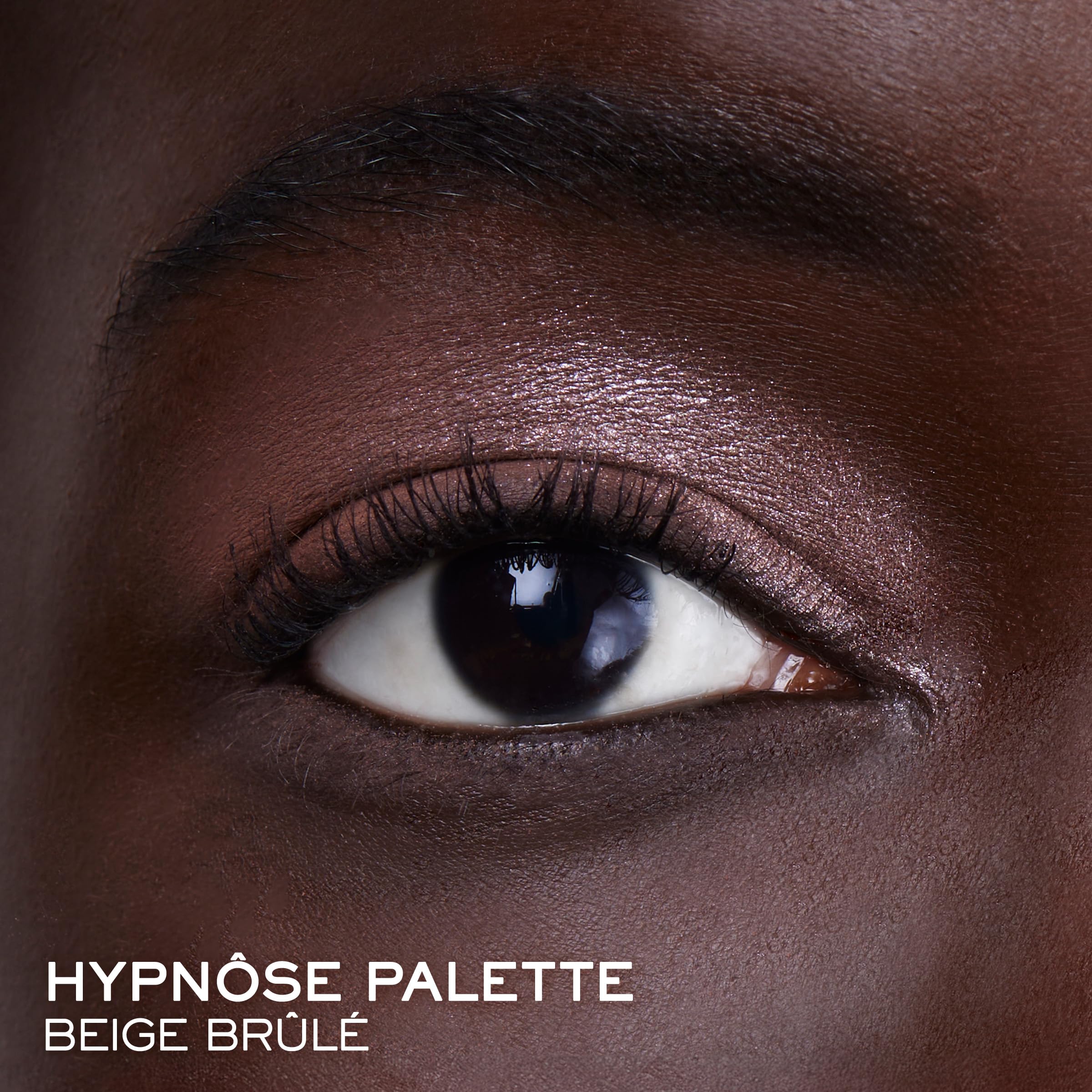 Lancôme Hypnôse sombras mate y metalizadas beige brûlé en primer plano
