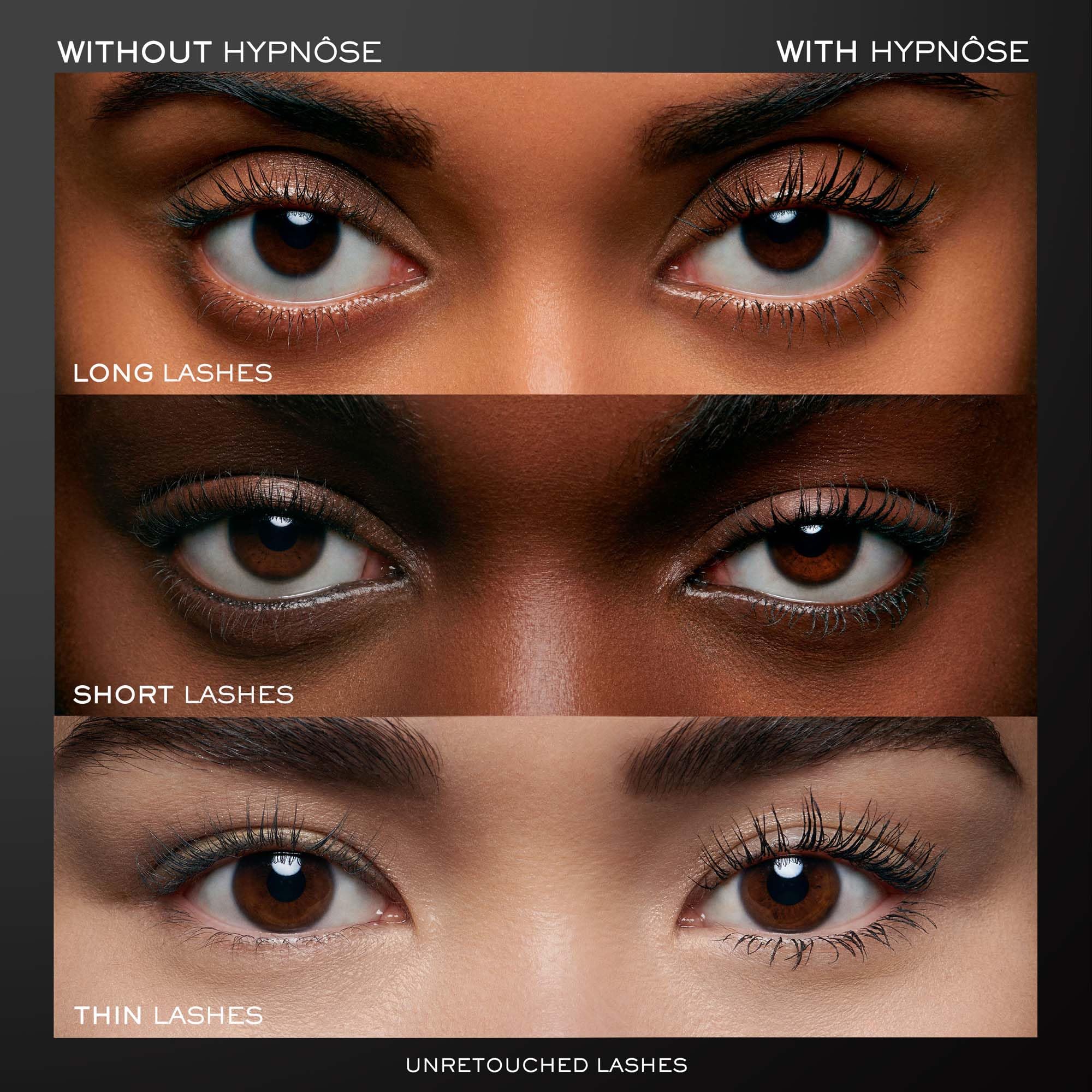 Hypnôse volumen natural para un look elegante con separación precisa.