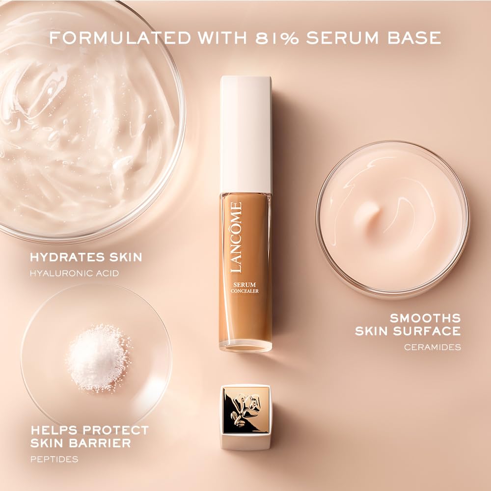 Lancôme Teint Idole Ultra Wear Concealer, cobertura media y sin pliegues para todo el día.
