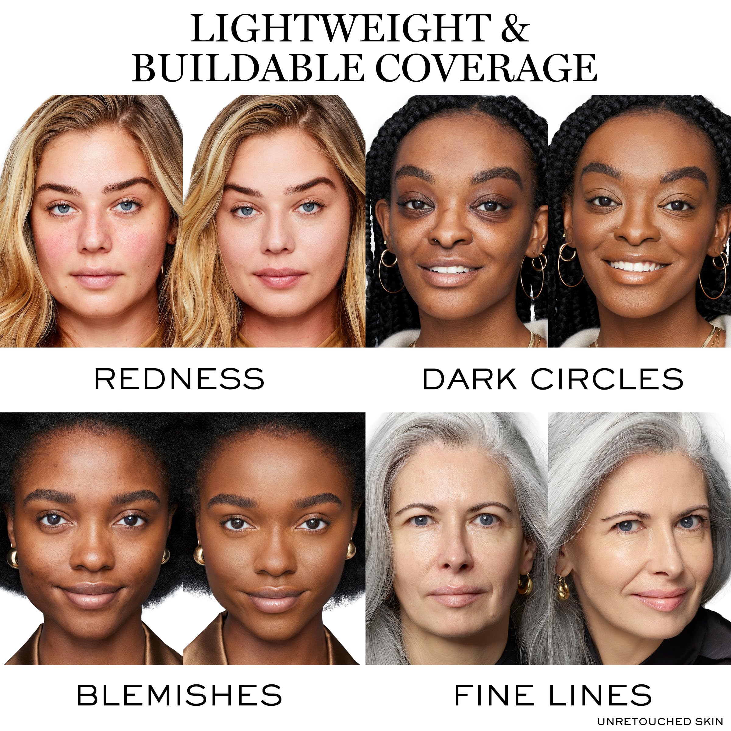 Lancôme Teint Idole Ultra Wear: muestra de tono 320 Bisque Warm para comparar color.