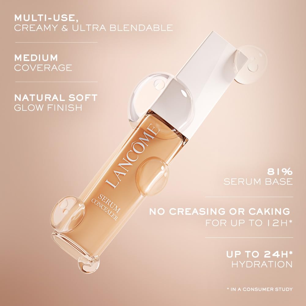 Lancôme Teint Idole Ultra Wear Concealer, muestra en piel, tono uniforme y acabado natural.