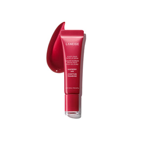 LANEIGE Glaze Craze serum labial frambuesa: hidratación suave y brillo translúcido.