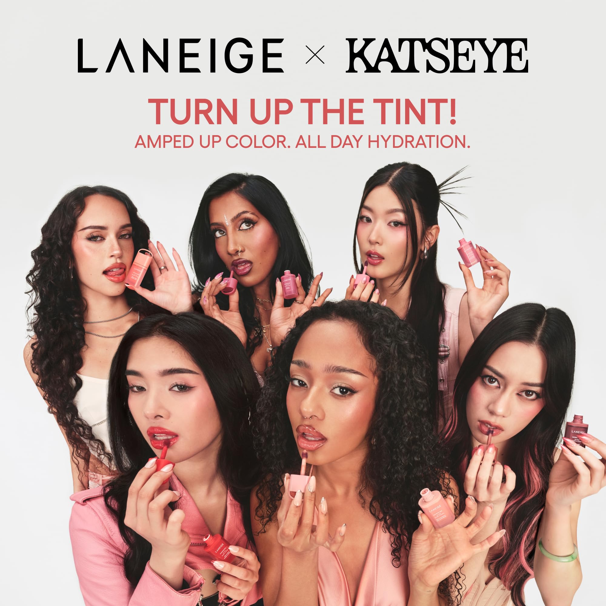 LANEIGE JuicePop Box Lip Tint, tapa con lazo para retoques en movimiento.