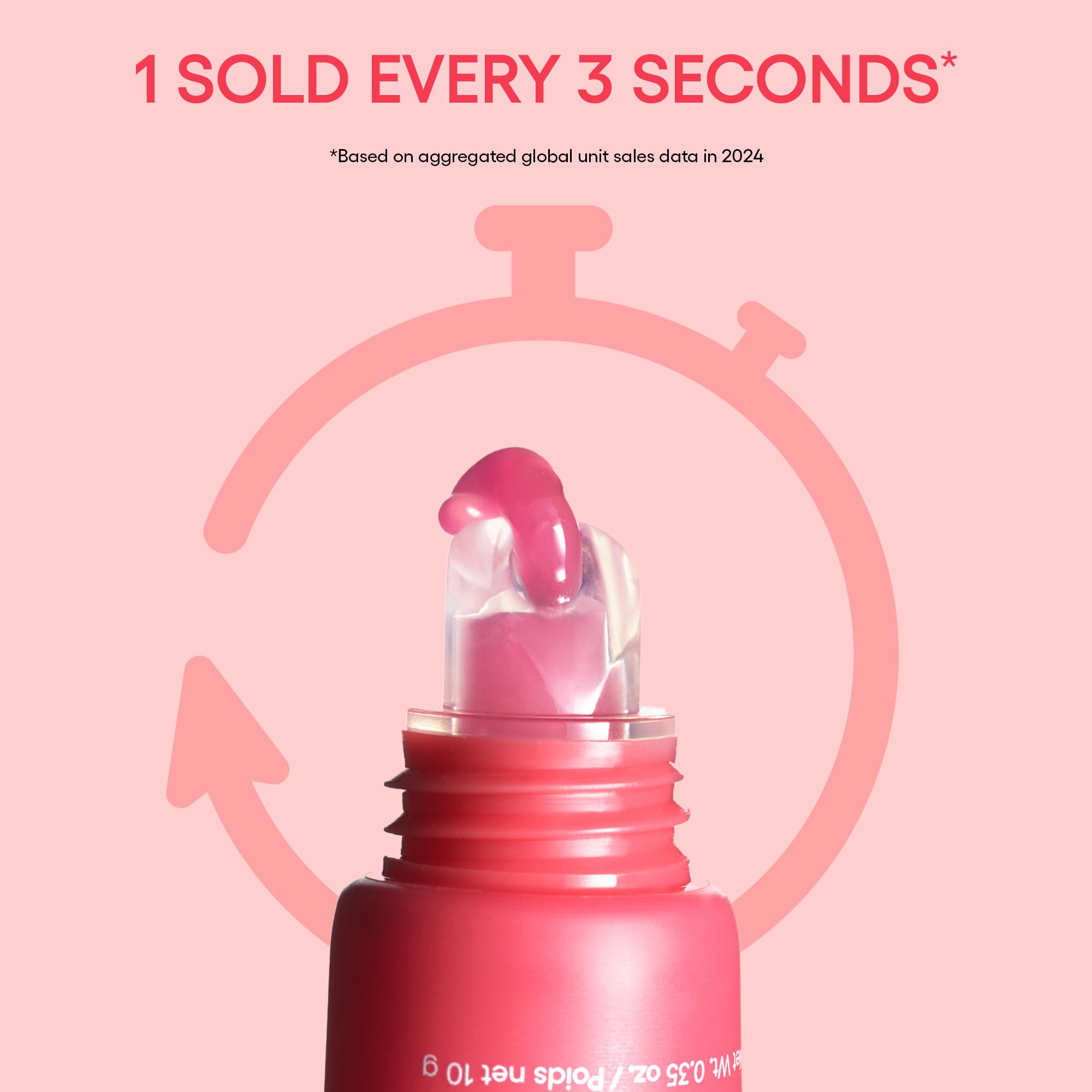 LANEIGE Lip Glowy Balm Grapefruit acabado brillante que realza el tono natural.