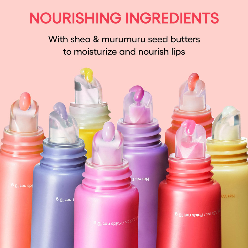 LANEIGE Lip Glowy Balm Grapefruit textura suave que nutre labios secos.
