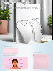 Lanfixilly gua sha detallador para debajo de ojos y cuello, ayuda a definir zonas delicadas.