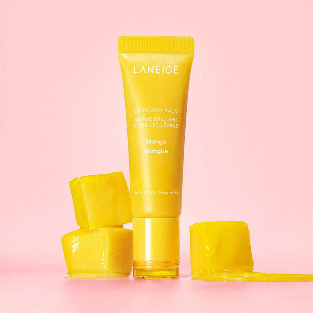 LANEIGE Lip Glowy Balm Mango: textura suave para aplicar de inmediato.